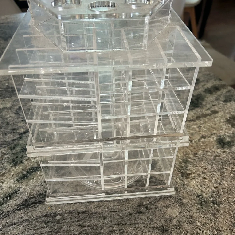 Rovanza Clear Acrylic 80 lipstick Organizer tower